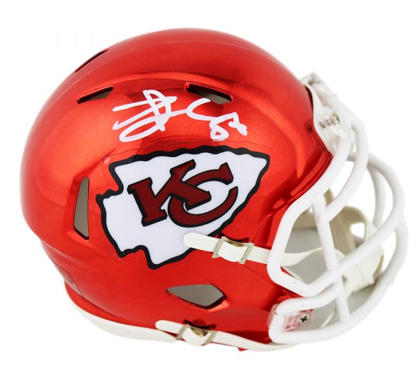 Travis Kelce Signed Kansas City Chiefs Speed Chrome NFL Mini Helmet