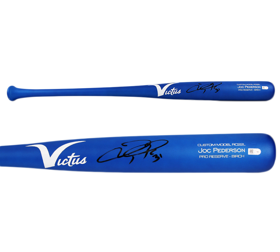 Joc Pederson Signed Los Angeles Dodgers Victus Players Weekend MLB Bat