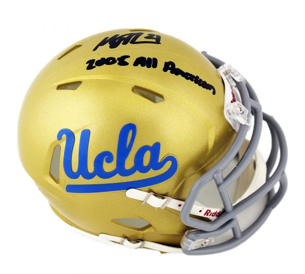 Maurice Jones-Drew Signed UCLA Bruins Speed NCAA Mini Helmet With "2005 All American" Inscription