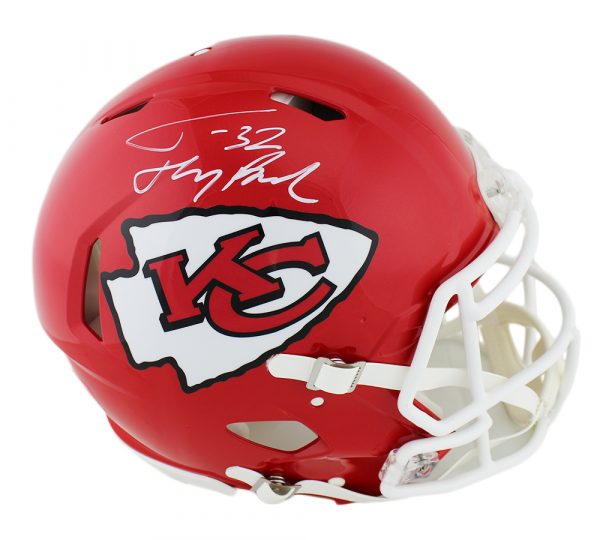 Tyrann Mathieu Signed Kansas City Chiefs Speed Authentic NFL Helmet with "Honey Badger" Inscription