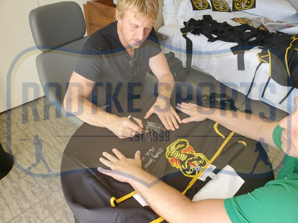 William Zabka, & Martin Kove Signed Cobra Kai GI with 2 Inscriptions - Image 4