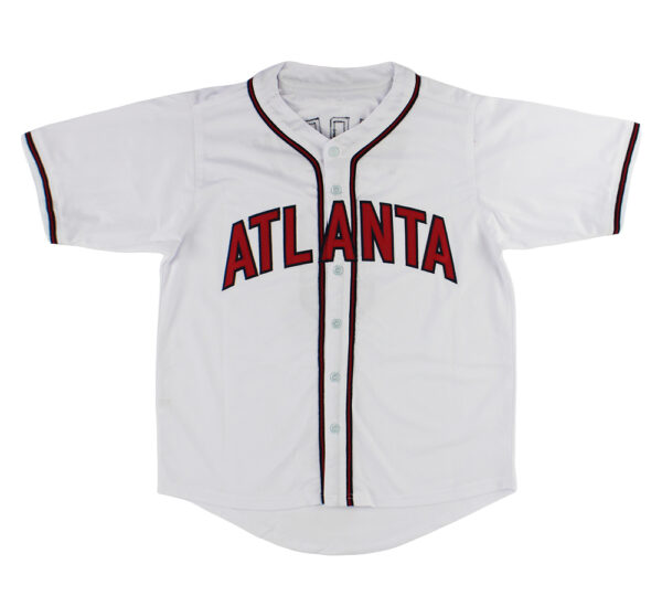 Dale Murphy Signed Atlanta Custom White Jersey With "82,83 NL MVP " Inscription - Image 3