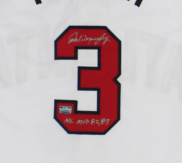Dale Murphy Signed Atlanta Custom White Jersey With "82,83 NL MVP " Inscription - Image 2
