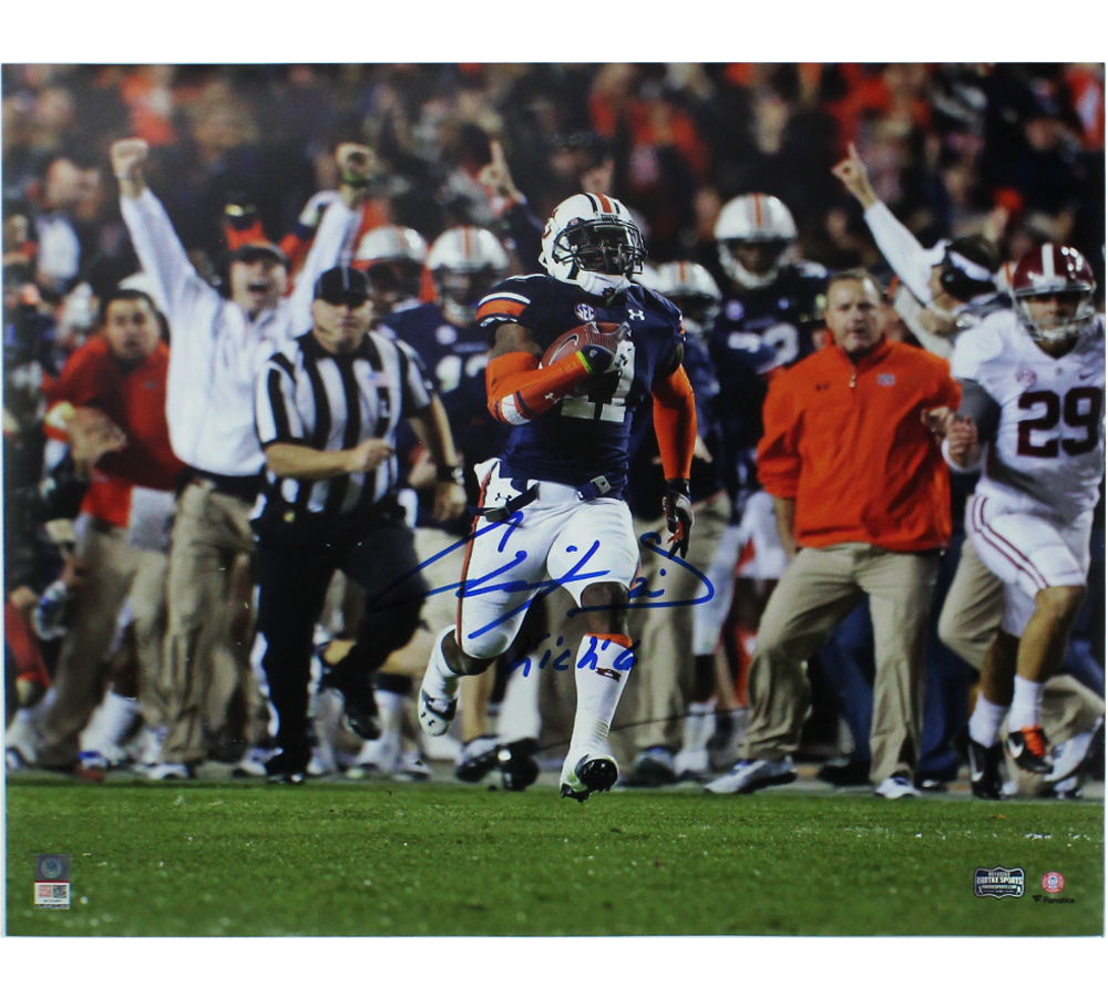 Chris Davis Signed Auburn Tigers 16x20 Photo With "Kick Six" Inscription