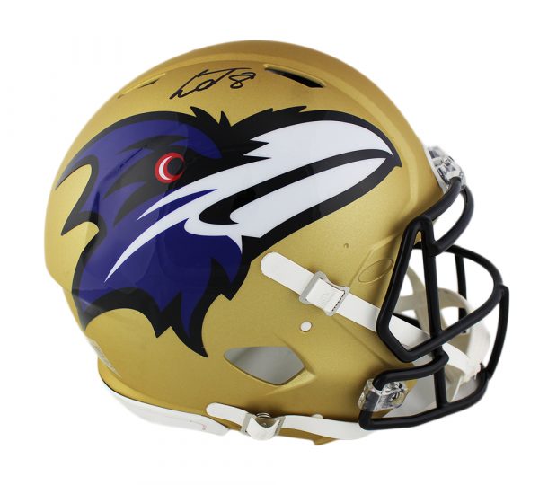 Lamar Jackson Signed Baltimore Ravens Speed Authentic AMP NFL Helmet