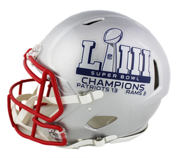 Stephon Gilmore Signed New England Patriots Speed Authentic Gray NFL Helmet with SB 53 Decal - Image 2