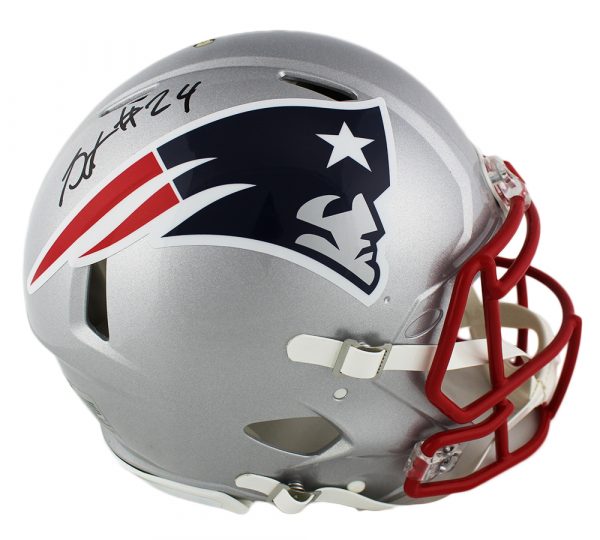 Stephon Gilmore Signed New England Patriots Speed Authentic Gray NFL Helmet with SB 53 Decal