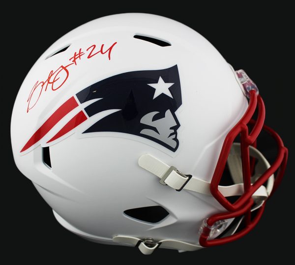 Stephon Gilmore Signed New England Patriots Speed Full Size White Matte NFL Helmet