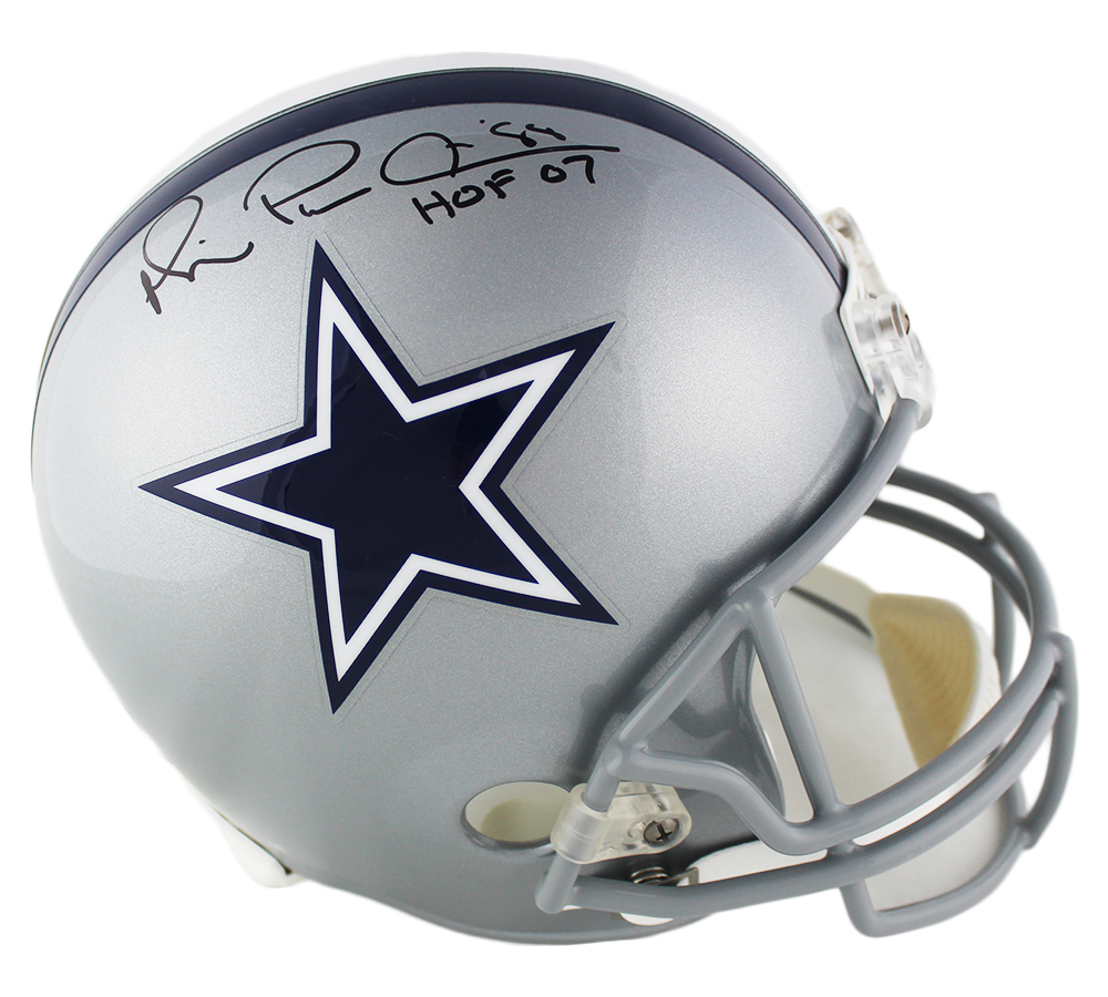 Michael Irvin Signed Dallas Cowboys Current Full Size NFL Helmet with ...
