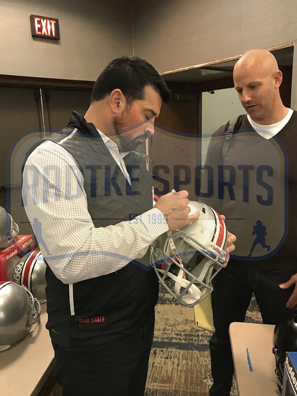 Ryan Day Signed Ohio State Buckeyes Speed Full Size NCAA Helmet - Image 3