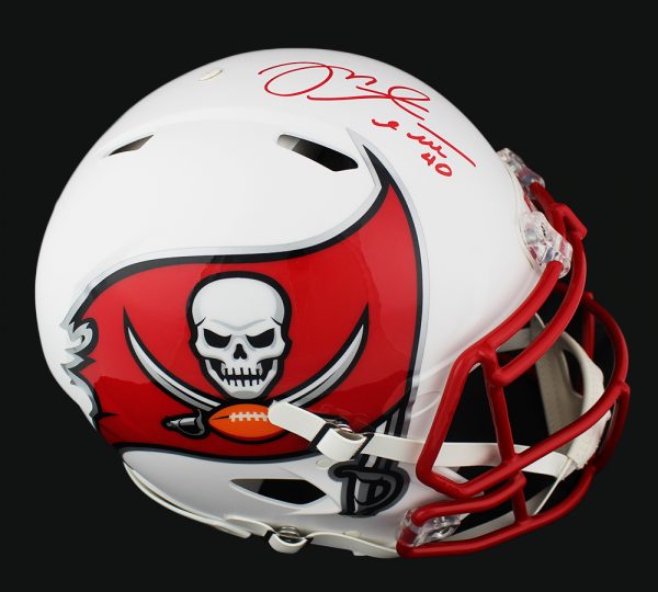 Mike Alstott Signed Tampa Bay Buccaneers Speed Authentic White Matte NFL Helmet