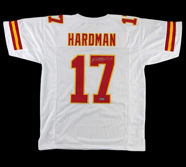 Mecole Hardman Signed Kansas City Custom White Jersey