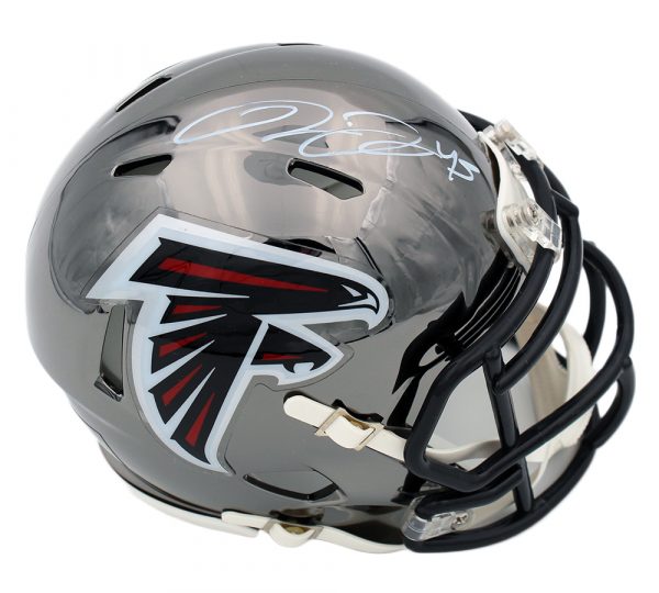 Deion Jones Signed Atlanta Falcons Speed Chrome NFL Mini Helmet - Image 2