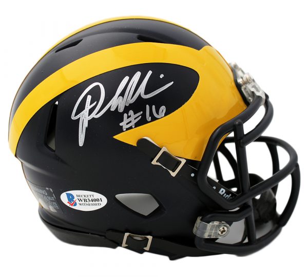 Denard Robinson Signed Michigan Wolverines Speed NCAA Mini Helmet