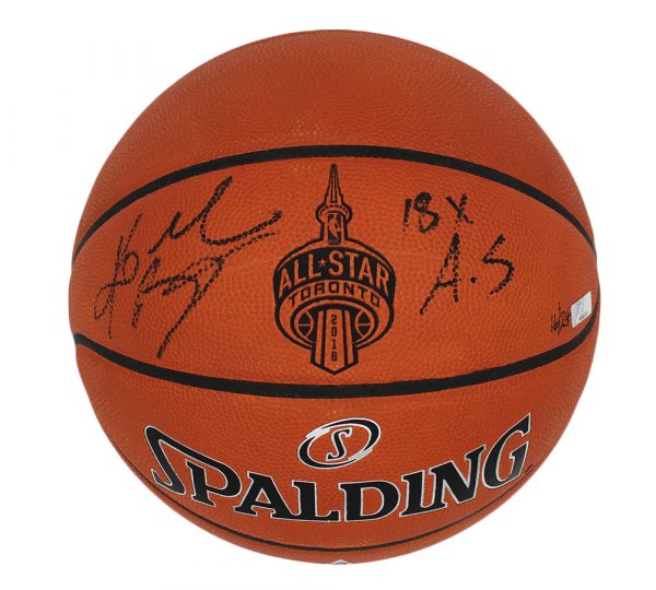 Kobe Bryant Signed Los Angeles Lakers Spalding Authentic All-Star NBA Basketball with "18x AS" Inscription Limited Edition 16 of 24