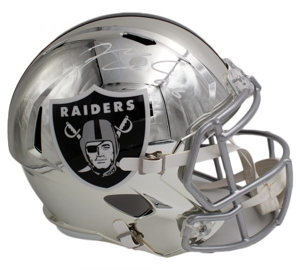 Maxx Crosby Signed Las Vegas Raiders Speed Full Size Chrome NFL Helmet