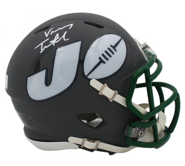 Vinny Testaverde Signed New York Jets Speed AMP NFL Mini Helmet