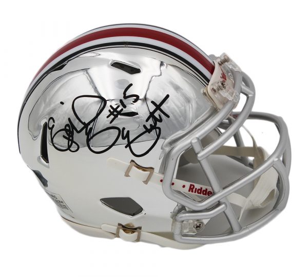 Ezekiel Elliott Signed Ohio State Buckeyes Speed Chrome NCAA Mini Helmet