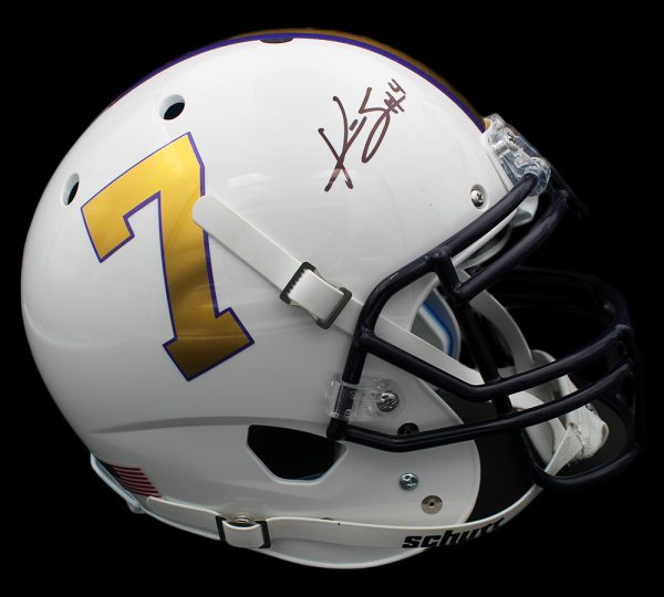 Kwon Alexander Signed LSU Tigers Schutt Authentic White with #7 Decal NCAA Helmet