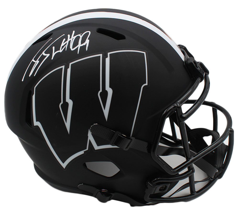 J.J. Watt Signed Wisconsin Badgers Speed Full Size Eclipse NCAA Helmet
