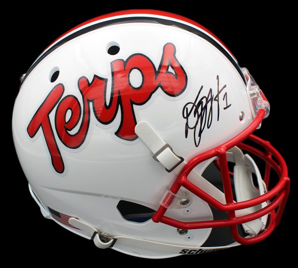 DJ Moore Signed Maryland Terrapins Schutt Full Size NCAA Helmet