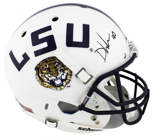 Devin White Signed LSU Tigers Schutt Full Size White NCAA Helmet