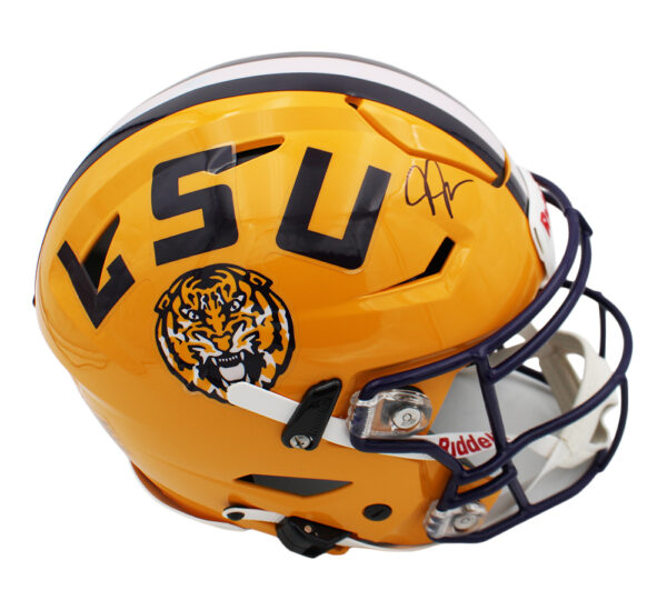 Justin Jefferson Signed LSU Tigers Speed Flex Authentic NCAA Helmet - Image 2