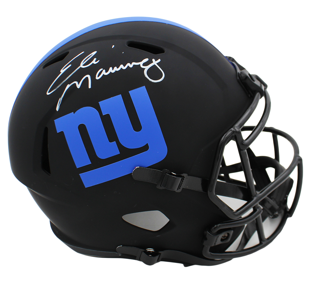 Eli Manning Signed New York Giants Speed Full Size Eclipse NFL Helmet - Image 2