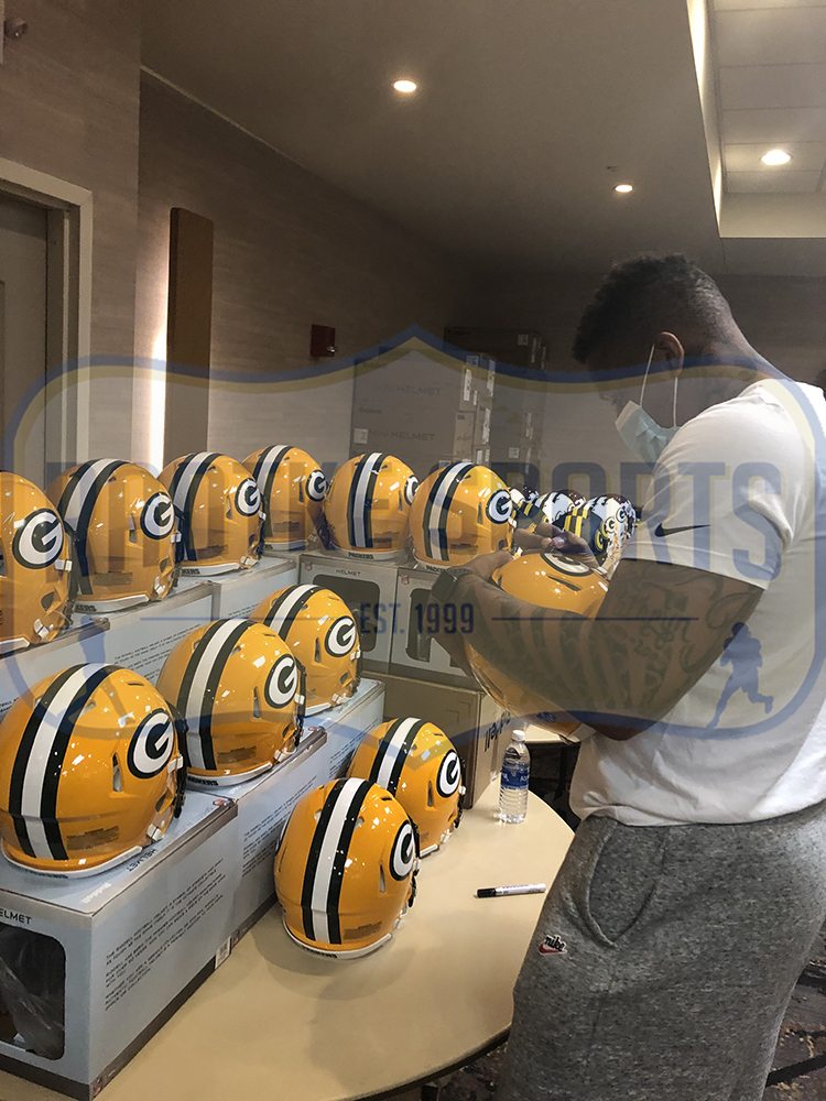 Preston Smith Signed Green Bay Packers Speed Authentic NFL Helmet - Image 2