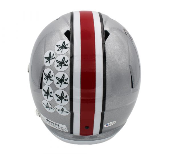 Nick Bosa Signed Ohio State Buckeyes Speed Full Size NCAA Helmet - Image 2