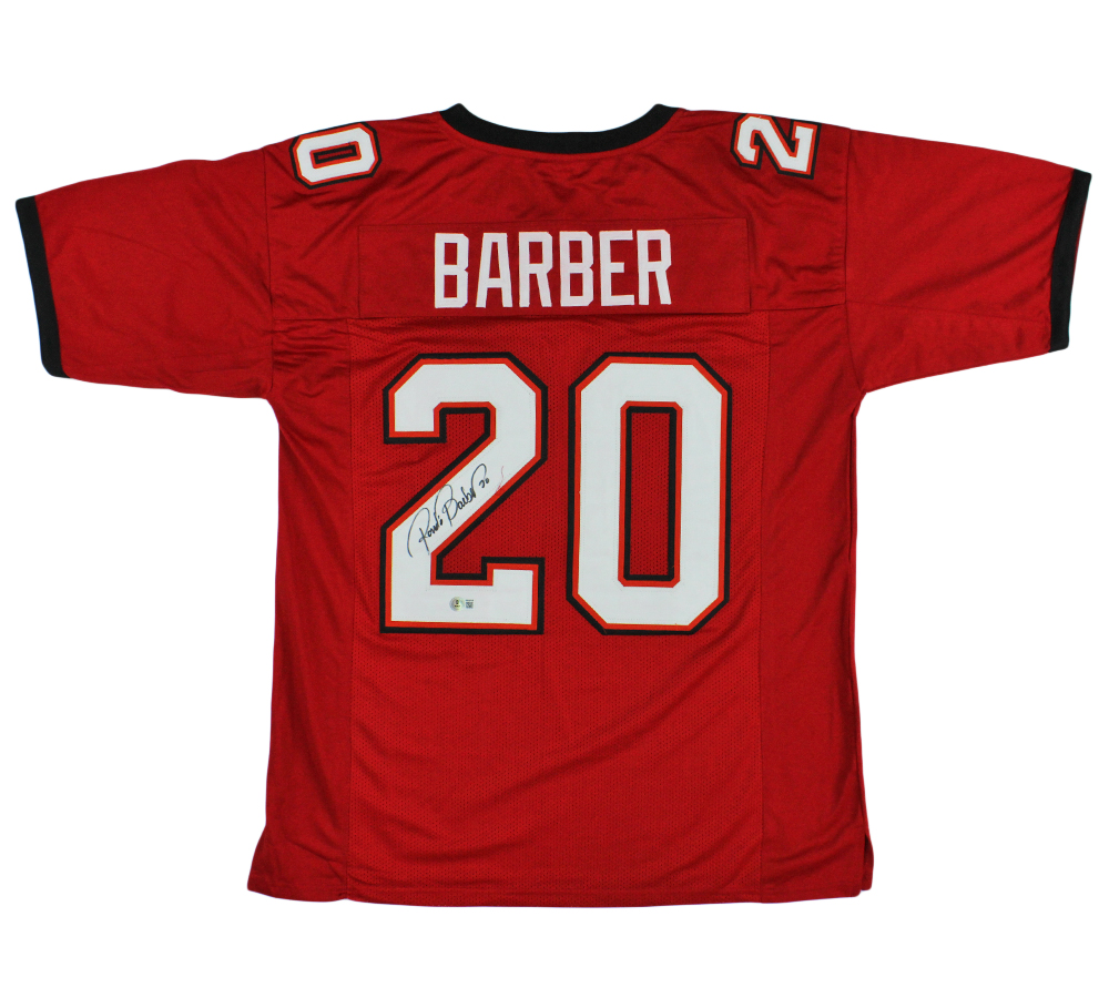 Ronde Barber Signed Tampa Bay Custom Red Jersey