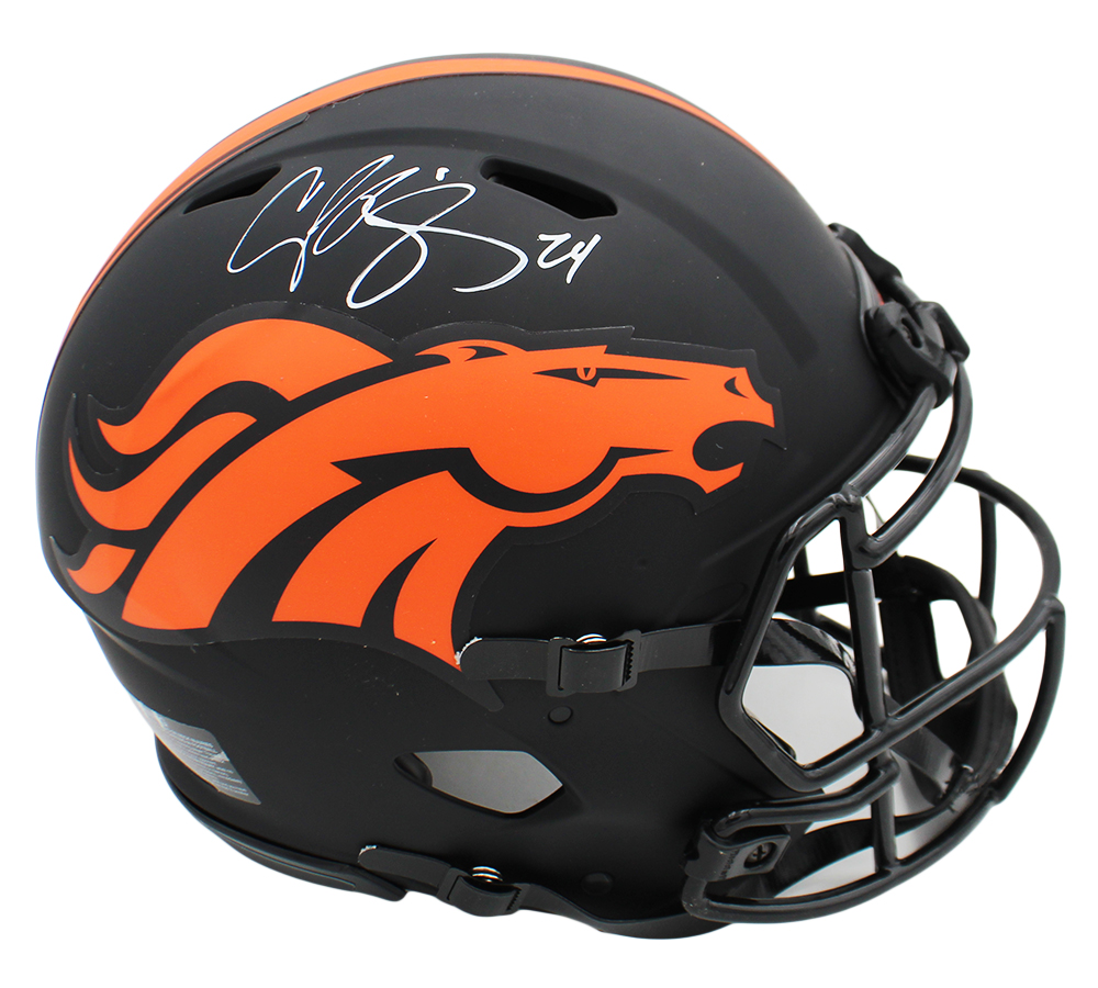 Champ Bailey Signed Denver Broncos Speed Authentic Eclipse NFL Helmet
