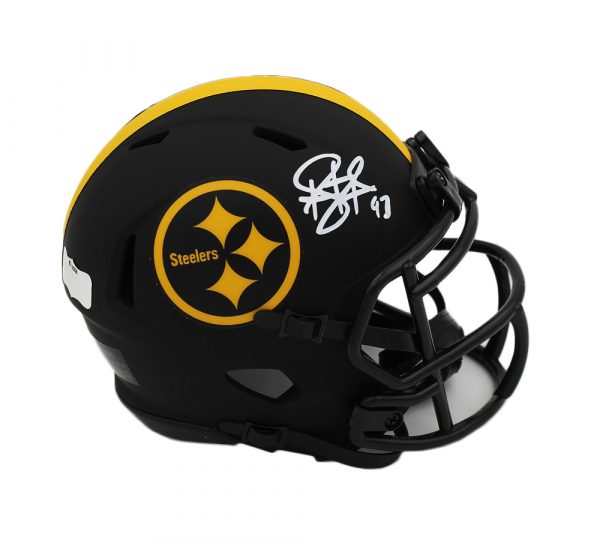 Troy Polamalu Signed Pittsburgh Steelers Speed Eclipse NFL Mini Helmet