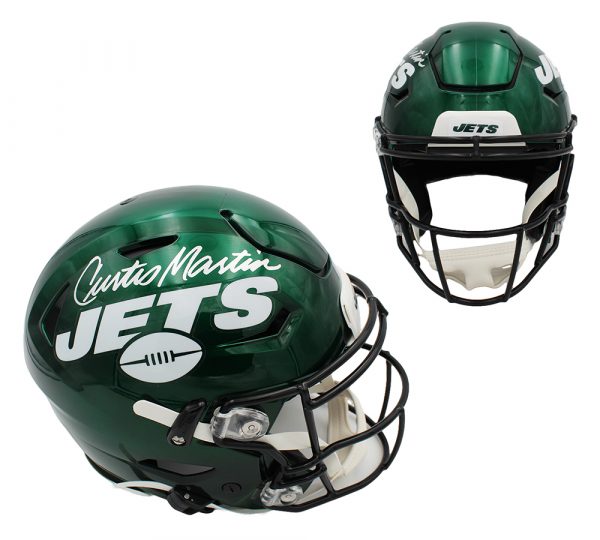 Curtis Martin Signed New York Jets Speed Flex Authentic NFL Helmet