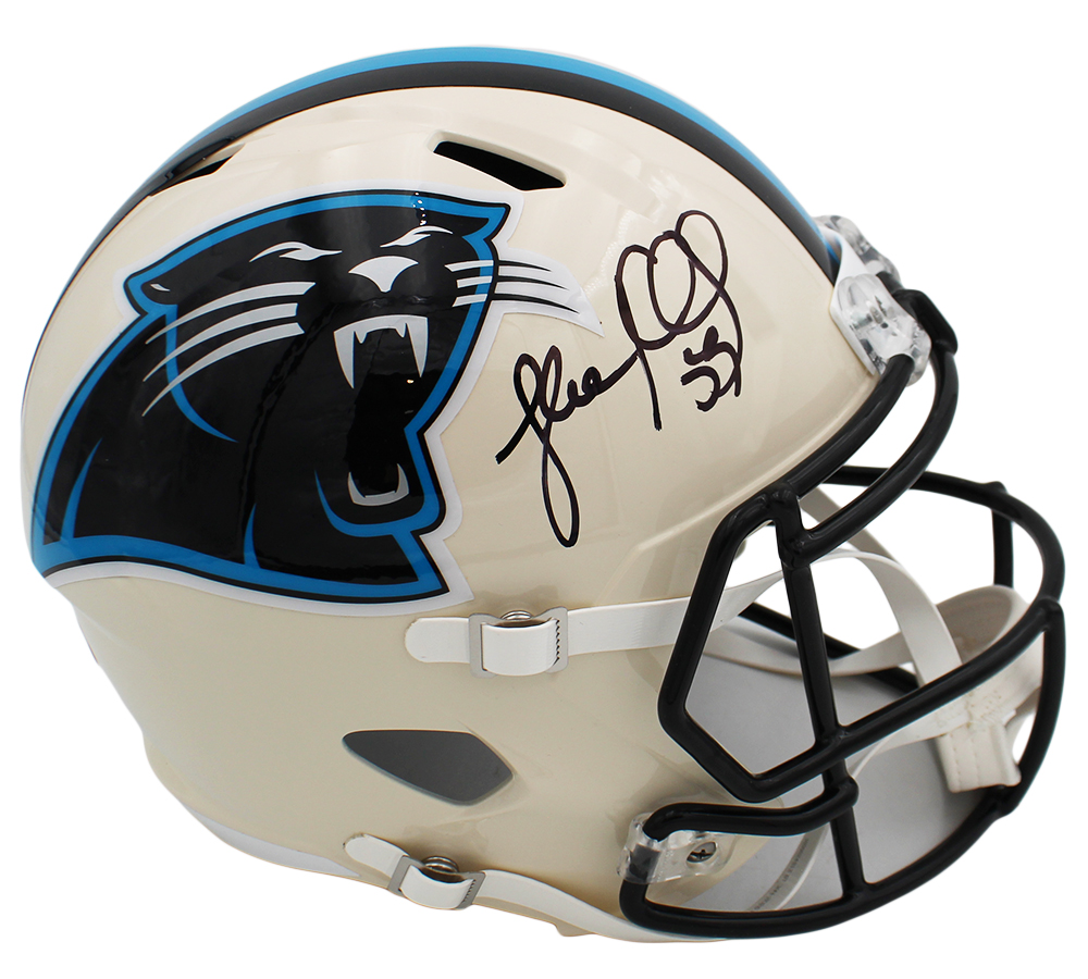carolina panthers replica football helmet Eclipse Full Size UN signed 154433 – Super Sports Center The helmet features a large size SpeedFlex shell and padding Tetairoa McMillan Carolina Panthers Autographed