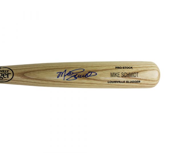 Mike Schmidt Signed Philadelphia Phillies Lousiville Slugger Blonde MLB Bat - Name Engraved - Image 2