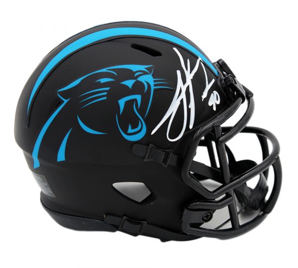 Julius Peppers Signed Carolina Panthers Speed Eclipse NFL Mini Helmet - Image 2