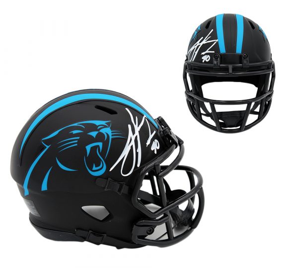 Julius Peppers Signed Carolina Panthers Speed Eclipse NFL Mini Helmet