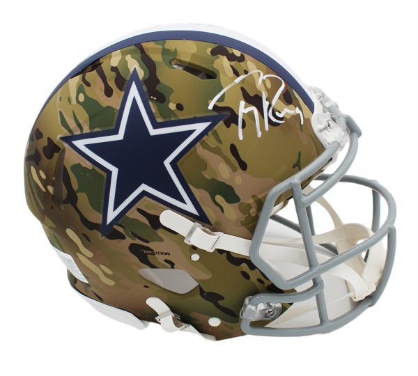 Tony Romo Signed Dallas Cowboys Speed Authentic Camo NFL Helmet