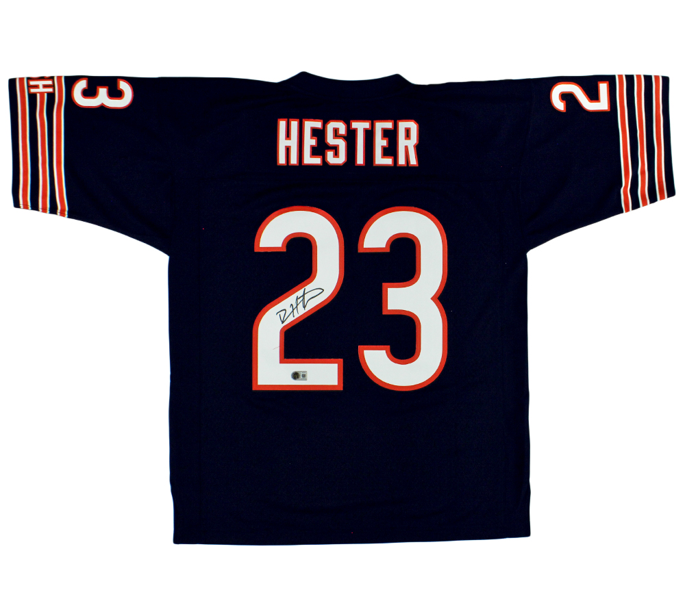 Devin Hester Signed Chicago Bears Mitchell & Ness 2006 Navy NFL Jersey