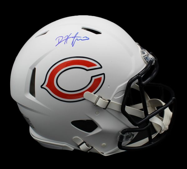 Devin Hester Signed Chicago Bears Speed Authentic White Matte NFL Helmet