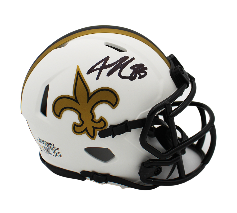 Jeremy Shockey Signed New Orleans Saints Speed Lunar NFL Mini Helmet