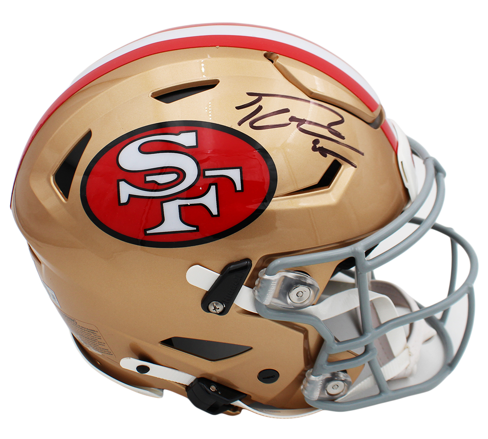 George Kittle Signed San Francisco 49ers Speed Flex Authentic Throwback NFL Helmet - Image 2