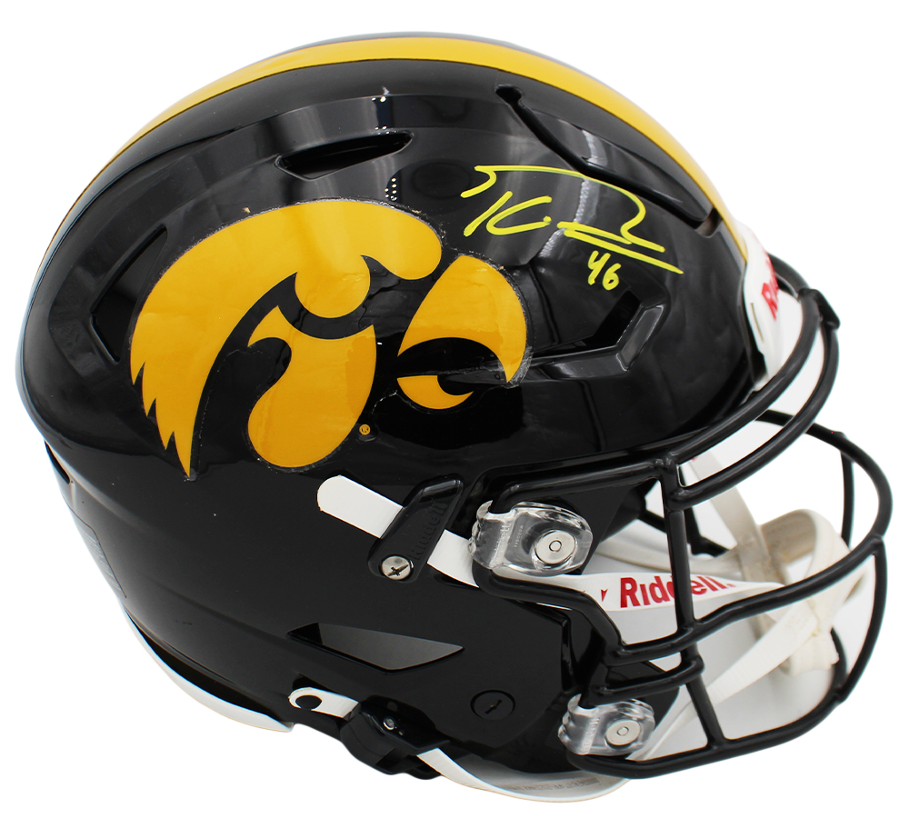 George Kittle Signed Iowa Hawkeyes Speed Flex Authentic NCAA Helmet - Image 2