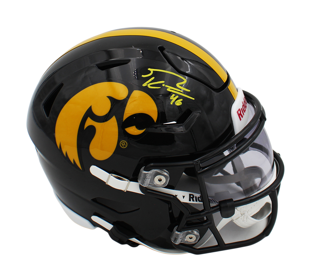 George Kittle Signed Iowa Hawkeyes Speed Flex Mid-Size NCAA Midi Helmet