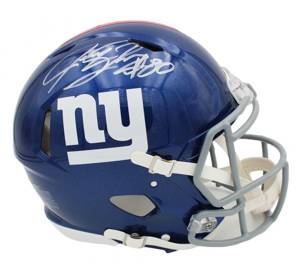 Jeremy Shockey Signed New York Giants Speed Authentic NFL Helmet