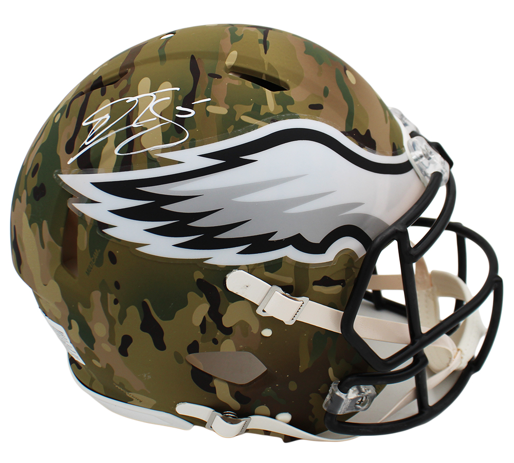 Donovan McNabb Signed Philadelphia Eagles Speed Authentic Camo NFL Helmet