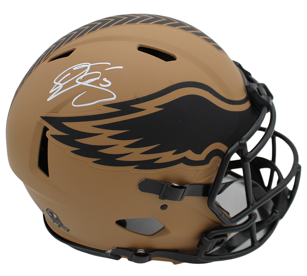Donovan McNabb Signed Philadelphia Eagles Speed Authentic Salute to Service 2 NFL Helmet