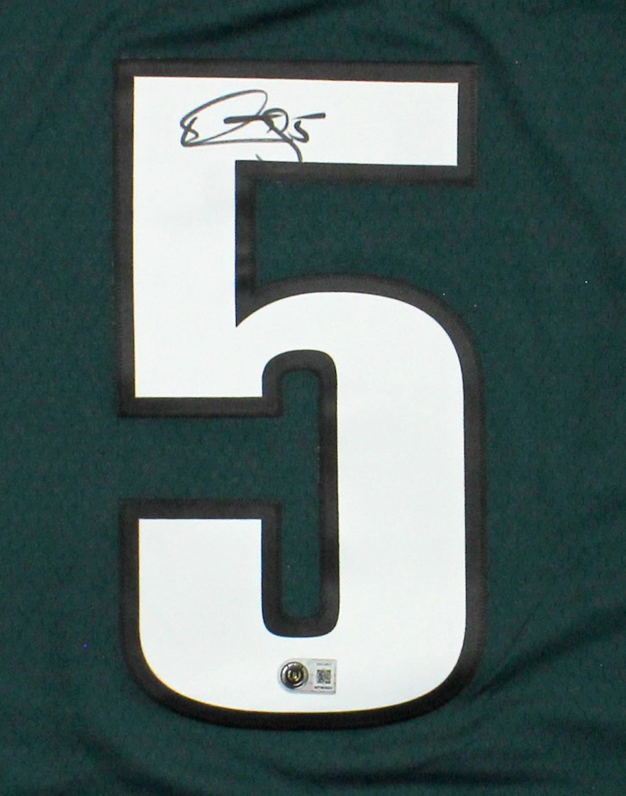 Donovan McNabb Signed Philadelphia Eagles Mitchell & Ness 1999 Midnight Green NFL Jersey - Image 2
