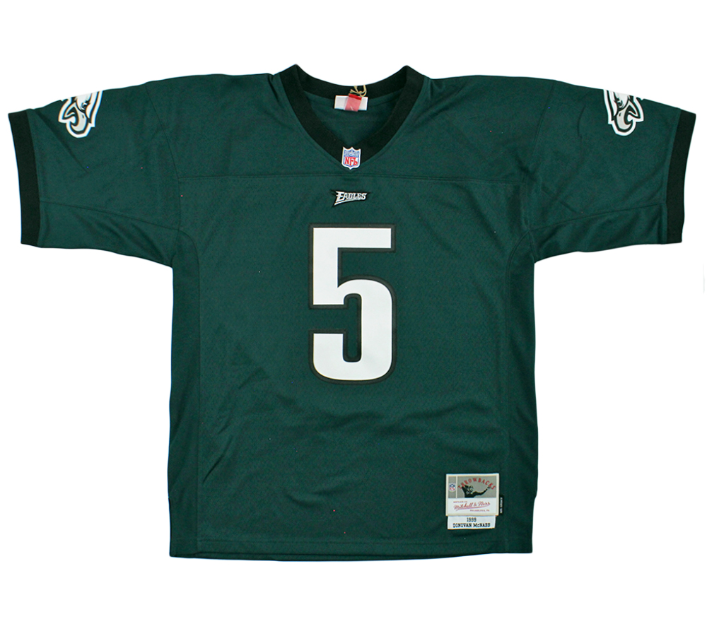 Donovan McNabb Signed Philadelphia Eagles Mitchell & Ness 1999 Midnight Green NFL Jersey - Image 3